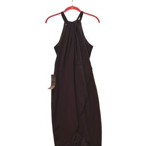 Bebe Black Halter Dress‎ Size 6